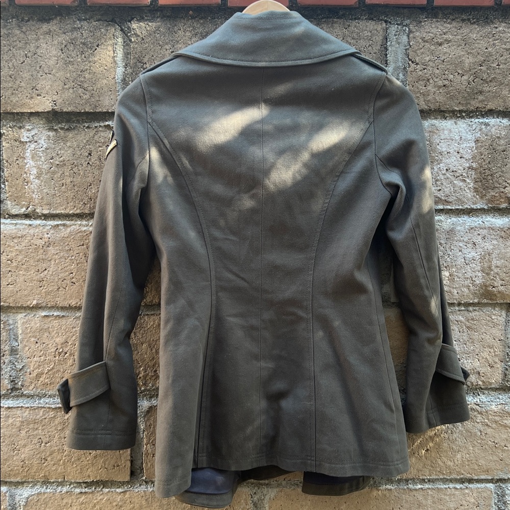 William Rast military Blazer/jacket w/ Button Detail and pockets olive green XS‎ - Picture 2 of 14